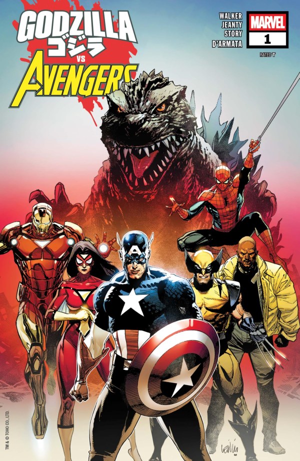Godzilla vs. Avengers #1 cover