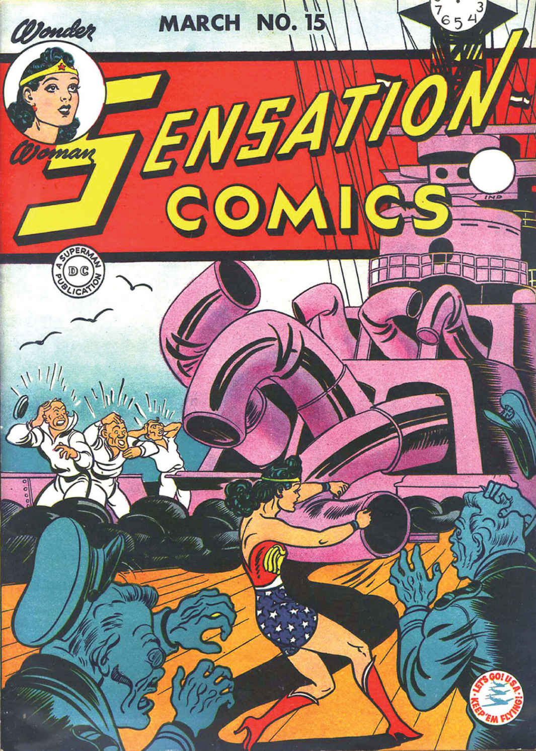 Sensation Comics #15 cover