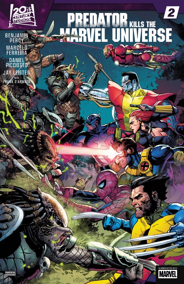 Predator Kills the Marvel Universe #2 cover
