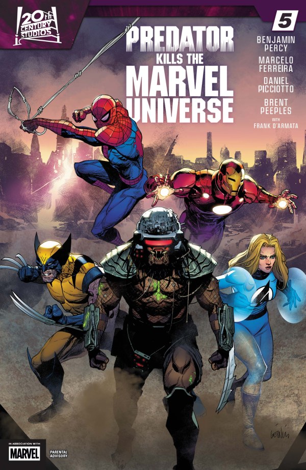 Predator Kills the Marvel Universe #5 cover