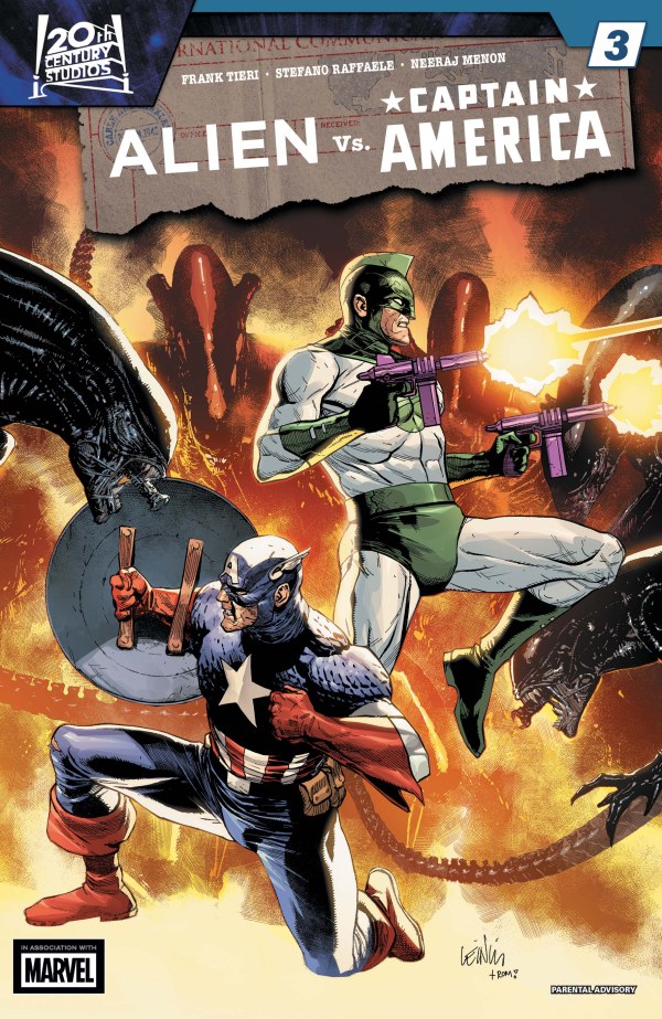 Alien vs. Captain America #3 cover