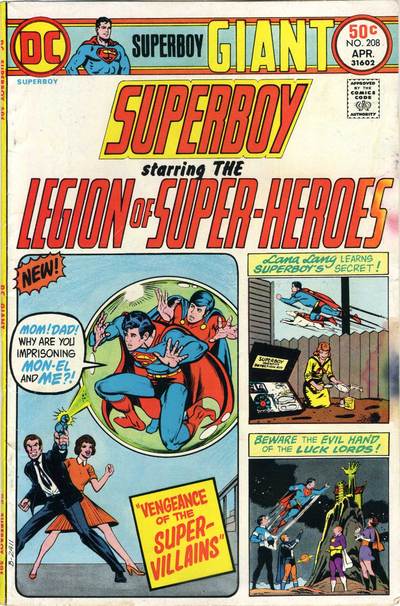 Superboy #208 cover