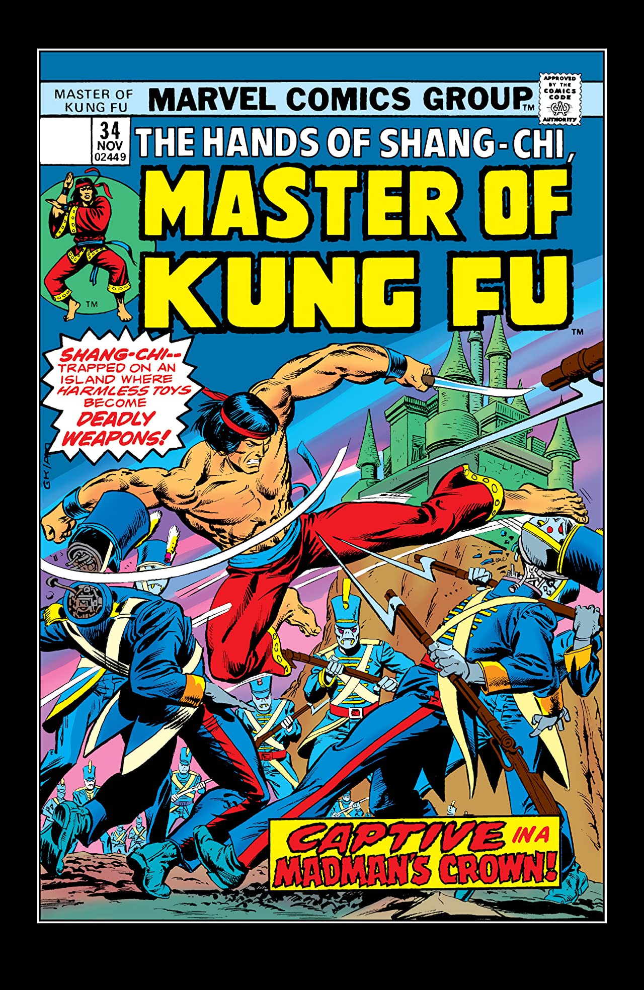 Master of Kung Fu #34 cover