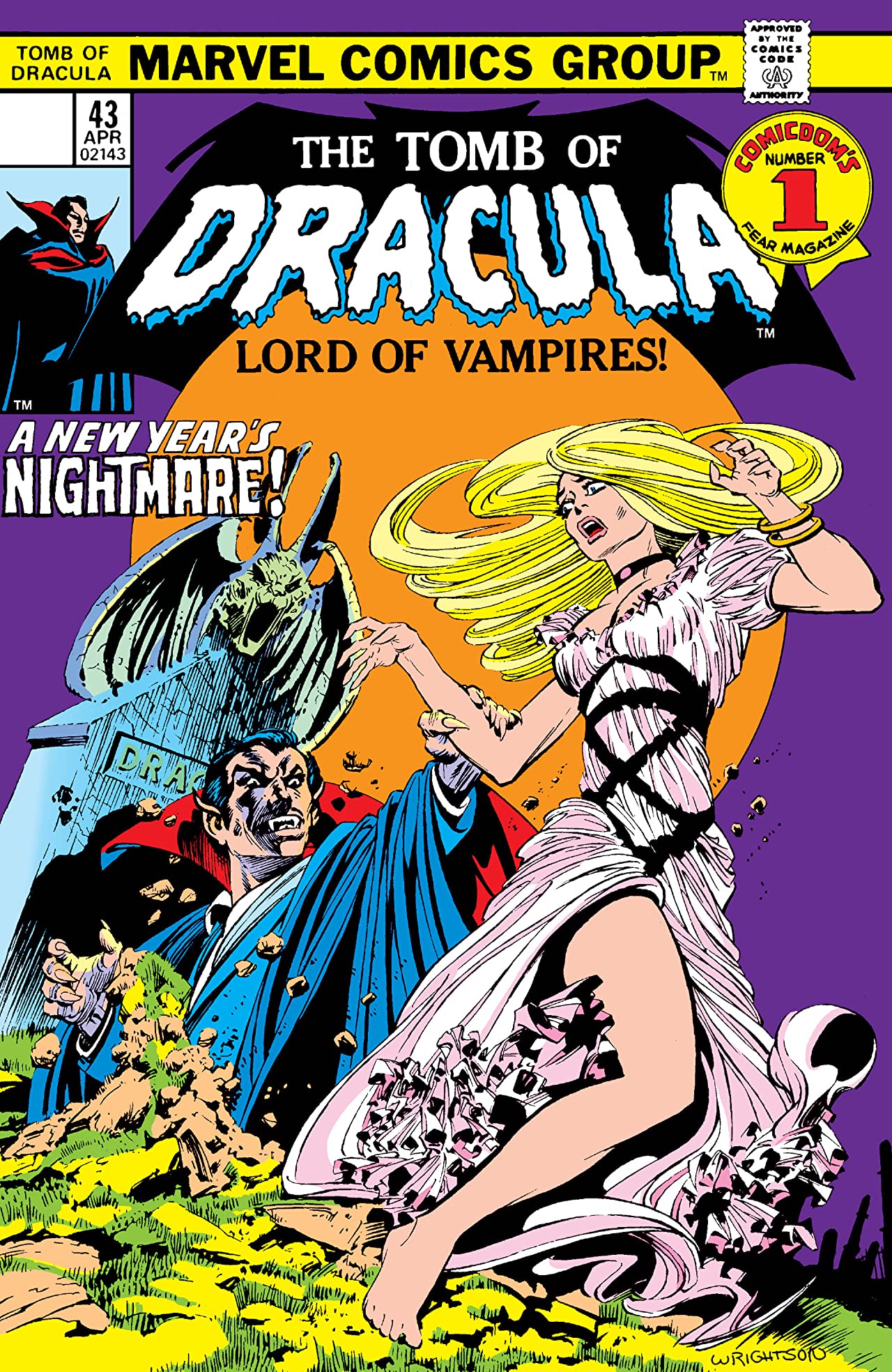 Tomb of Dracula #43 cover
