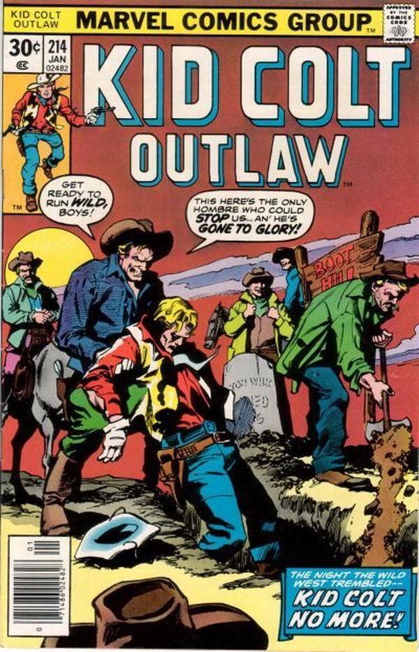 Kid Colt Outlaw #214 cover