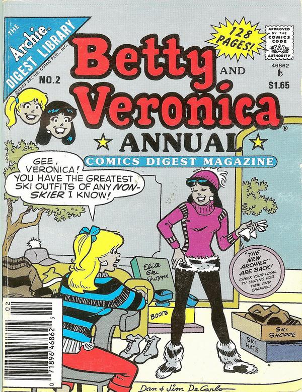 Betty and Veronica Annual Digest Magazine #2 cover
