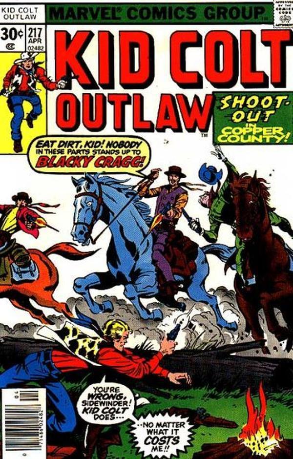 Kid Colt Outlaw #217 cover