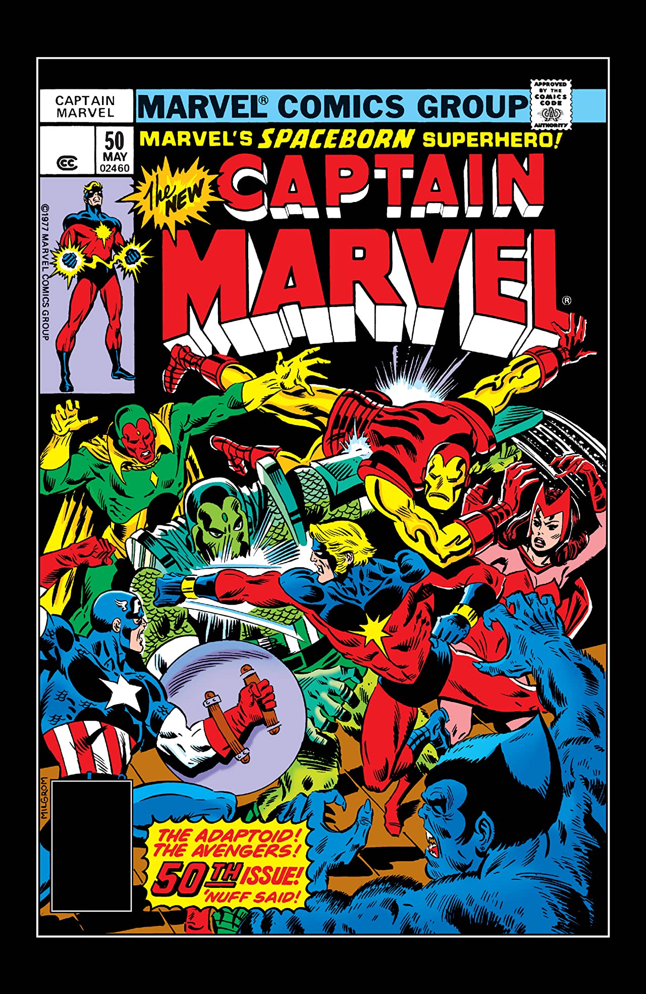 Captain Marvel #50 cover