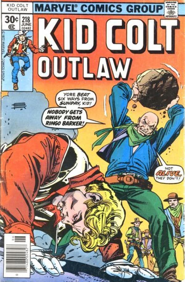 Kid Colt Outlaw #218 cover