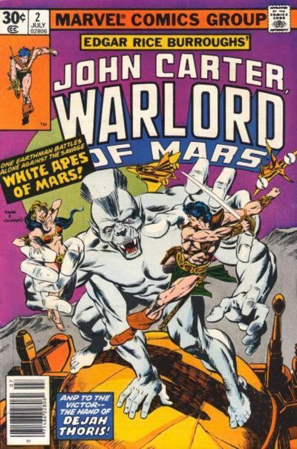 John Carter, Warlord of Mars #2 cover