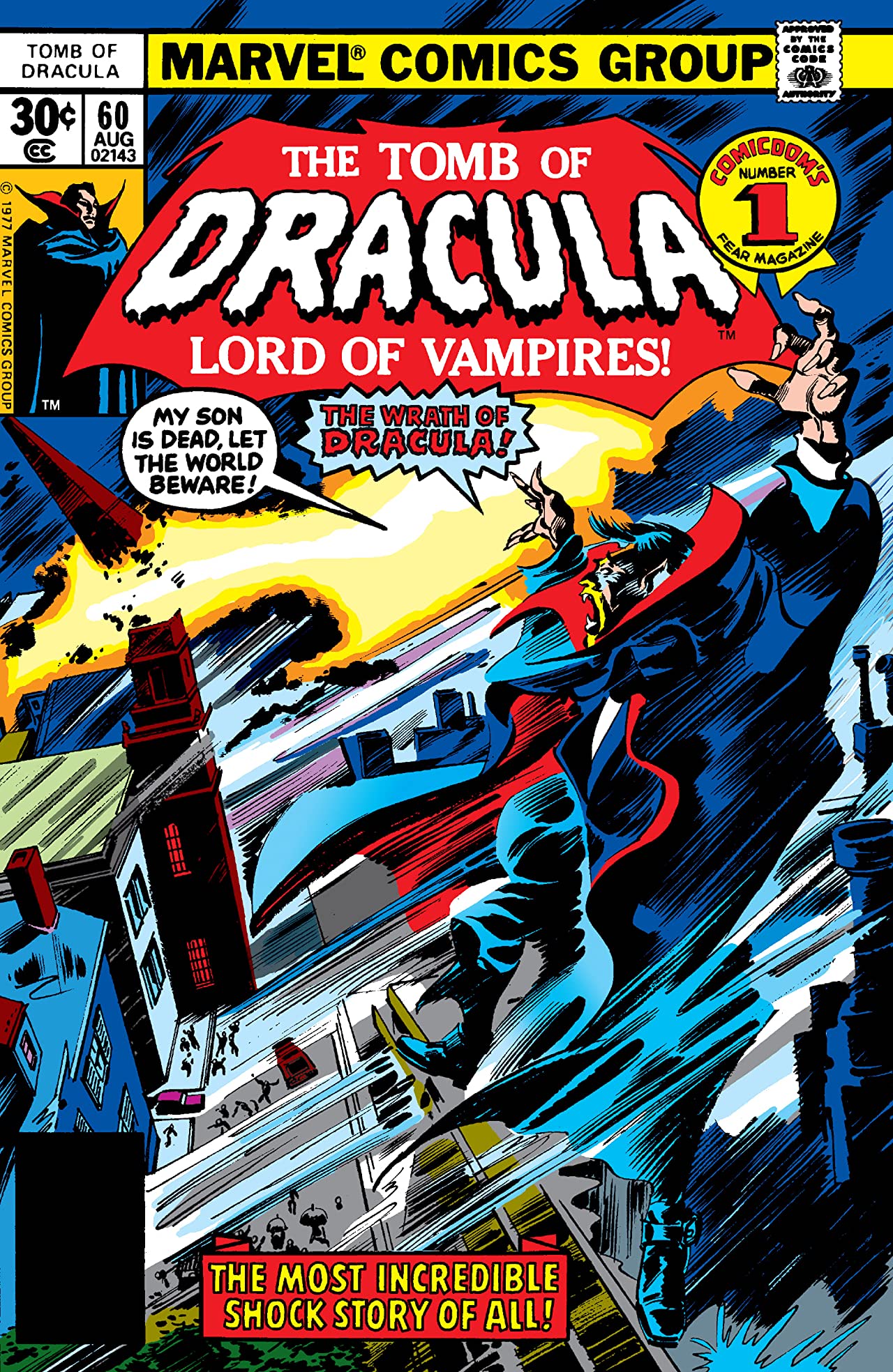 Tomb of Dracula #60 cover