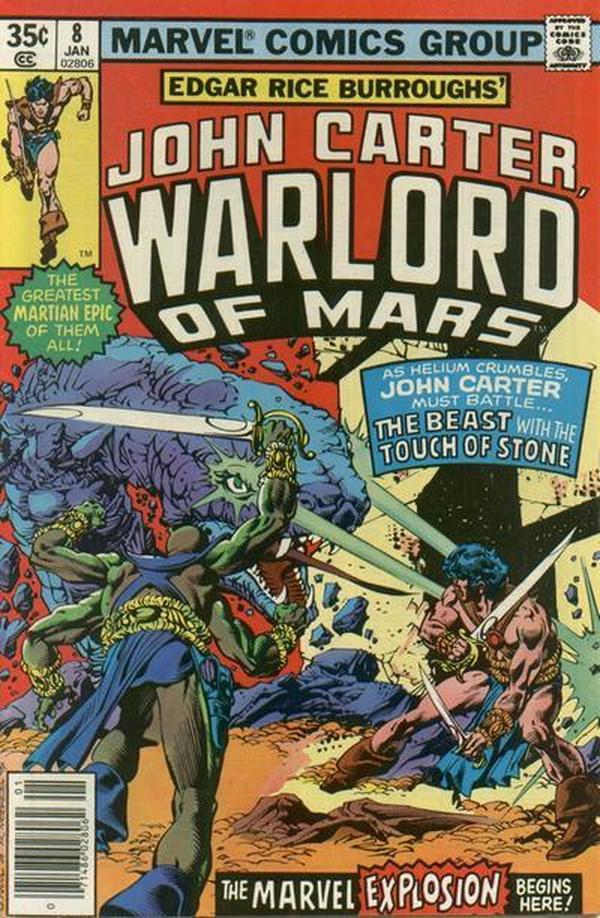 John Carter, Warlord of Mars #8 cover