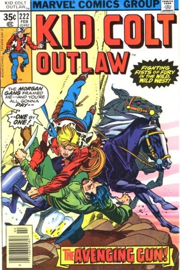 Kid Colt Outlaw #222 cover