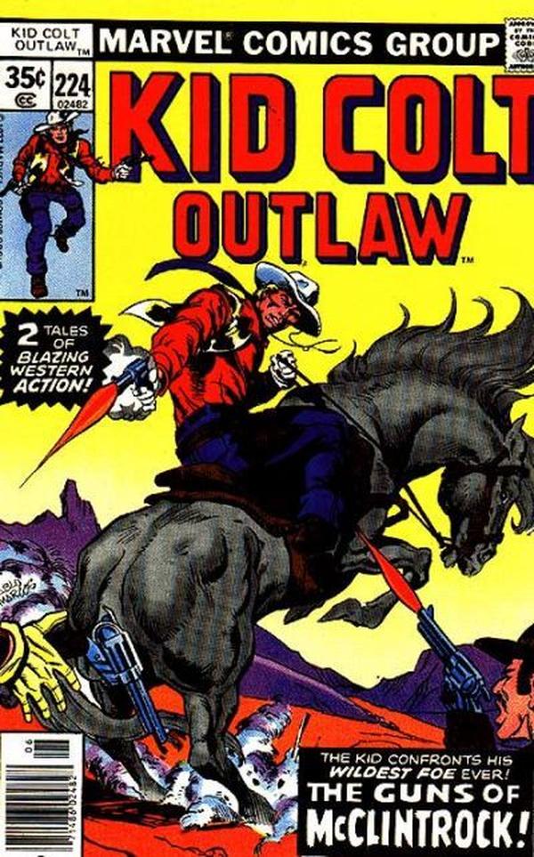 Kid Colt Outlaw #224 cover
