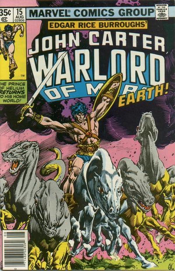 John Carter, Warlord of Mars #15 cover