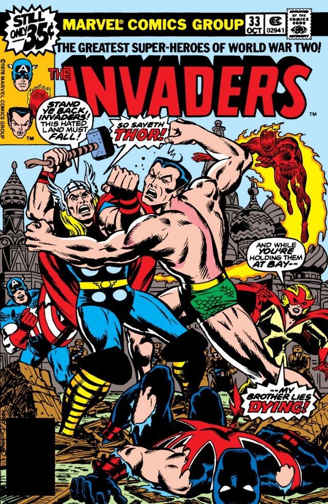The Invaders #33 cover