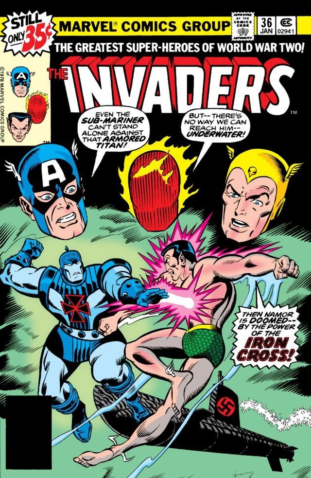 The Invaders #36 cover