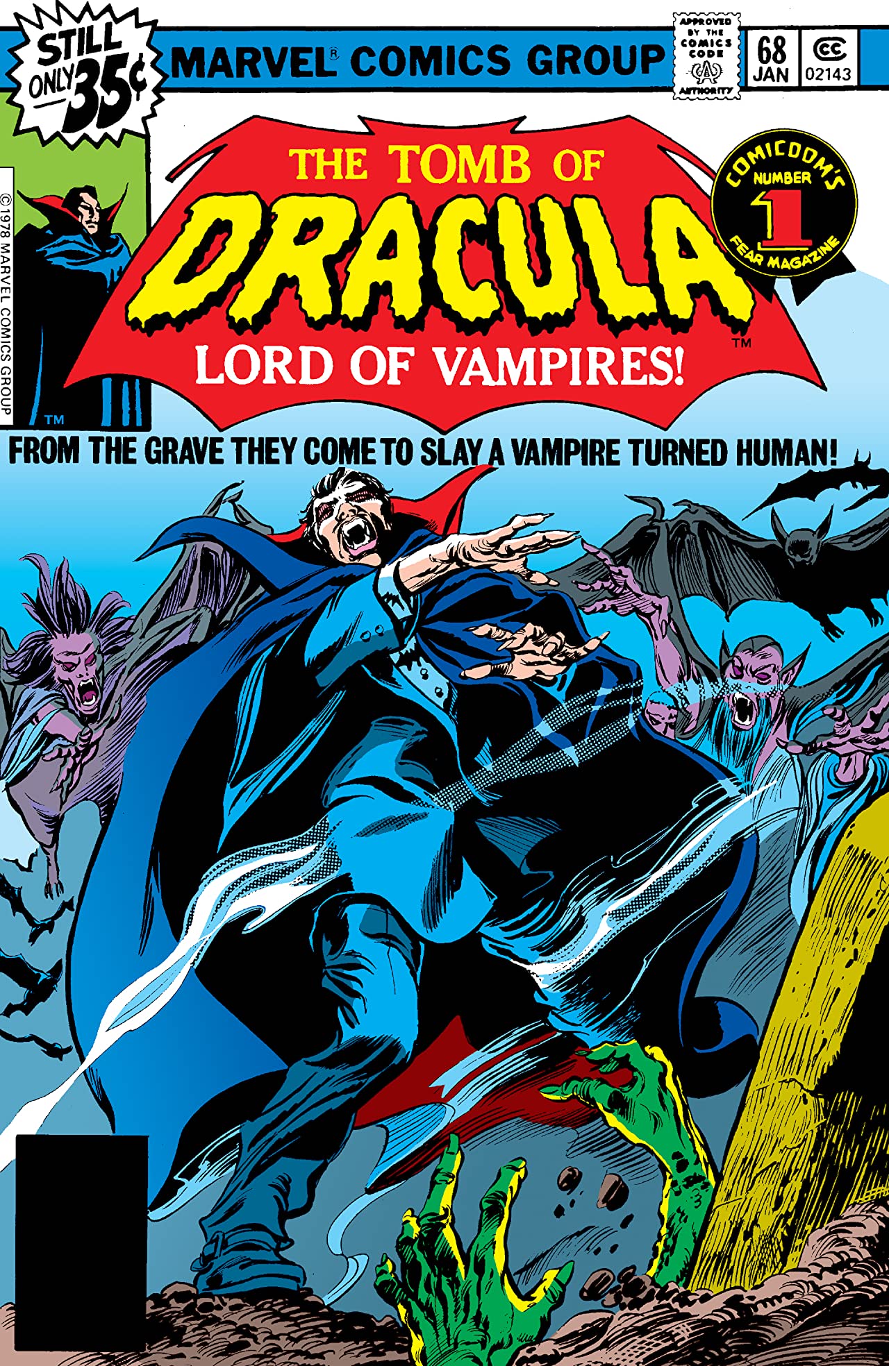 Tomb of Dracula #68 cover