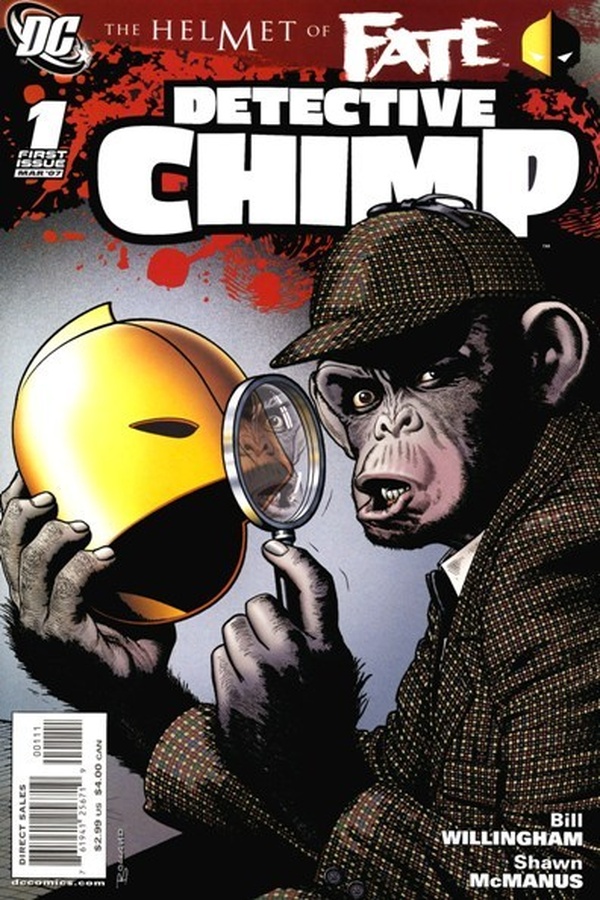 Helmet of Fate: Detective Chimp #1 cover