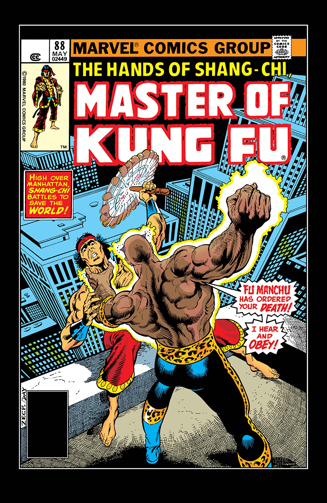 Master of Kung Fu #88 cover