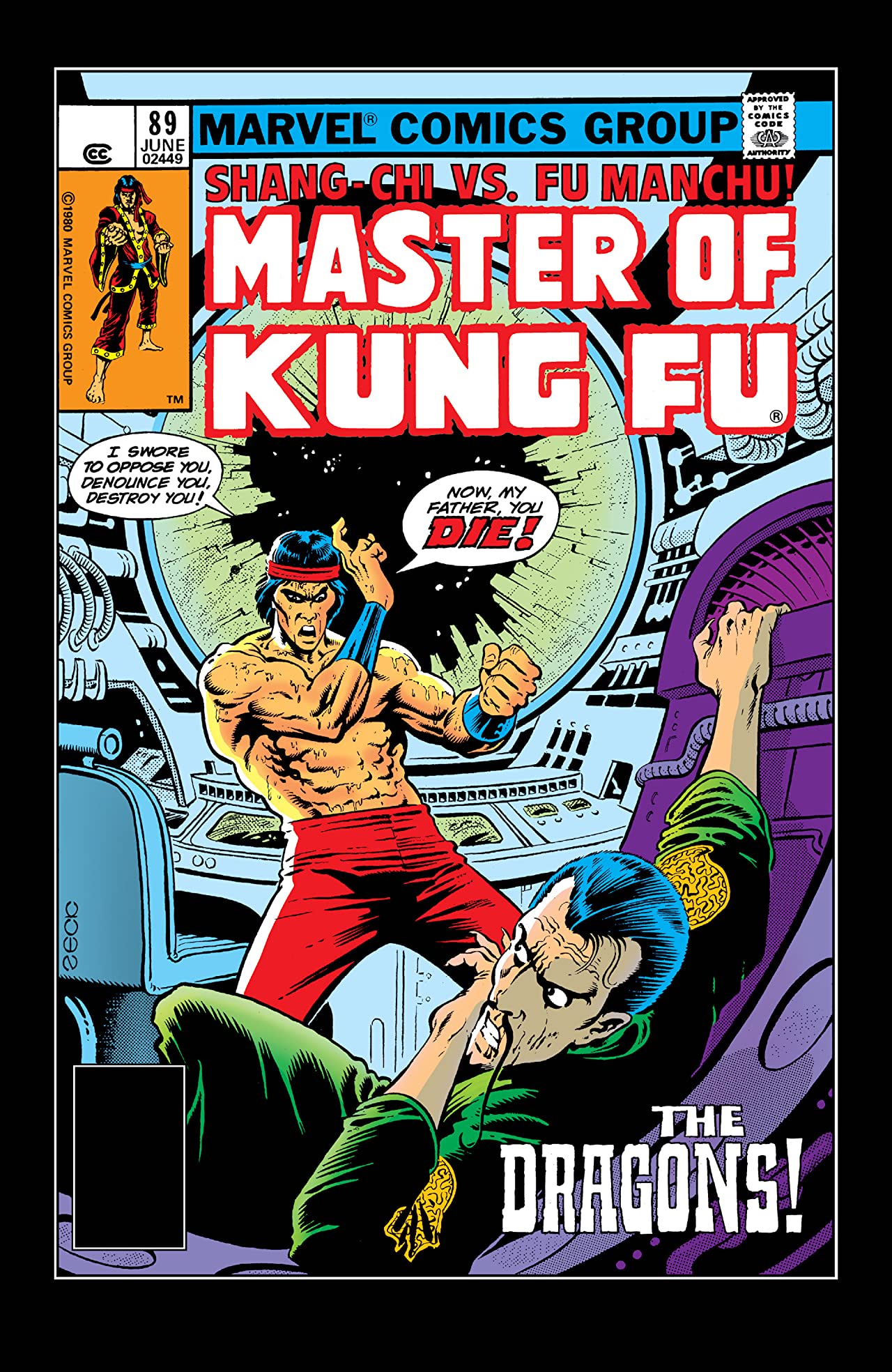 Master of Kung Fu #89 cover