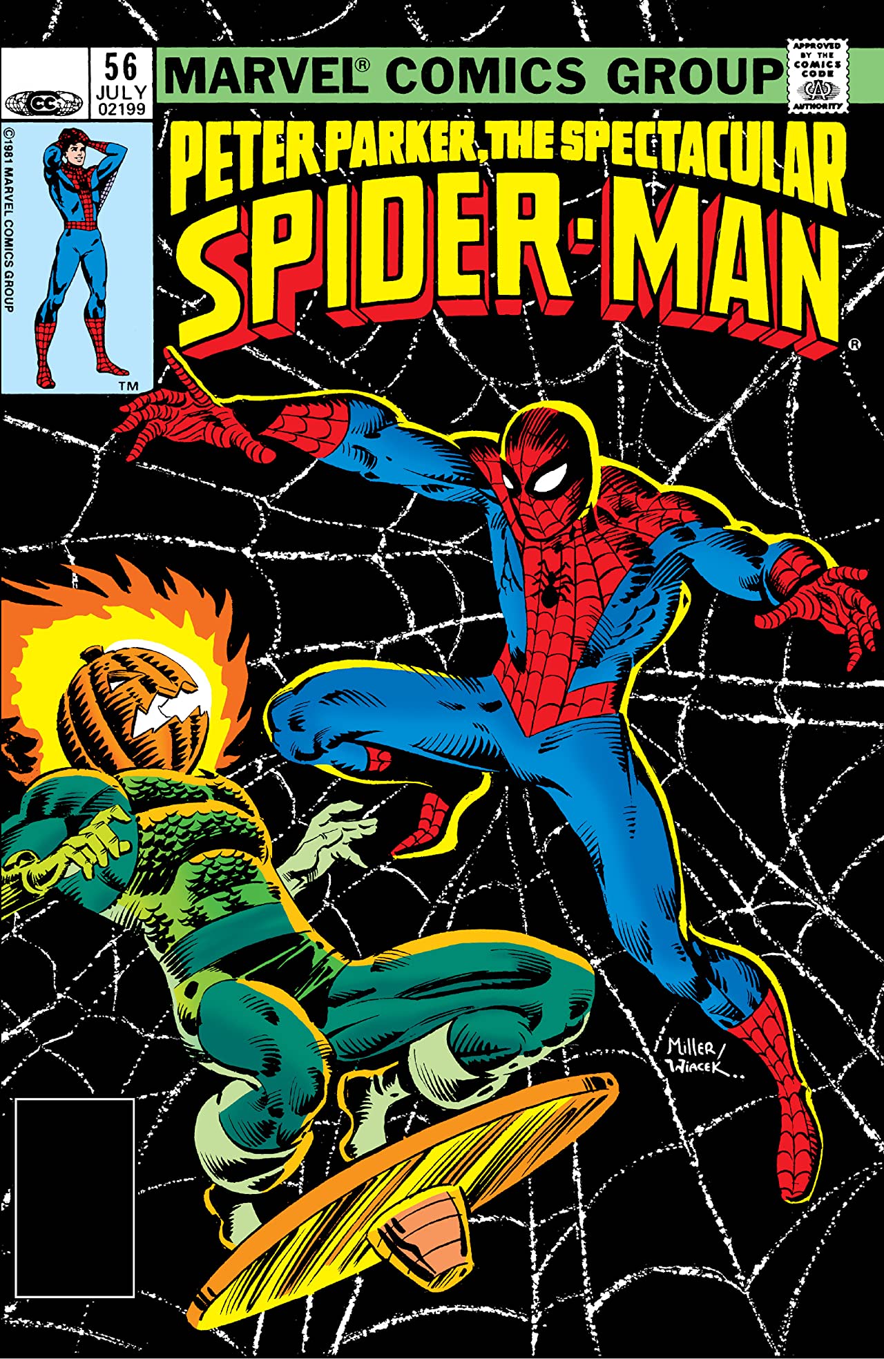 The Spectacular Spider-Man #56 cover
