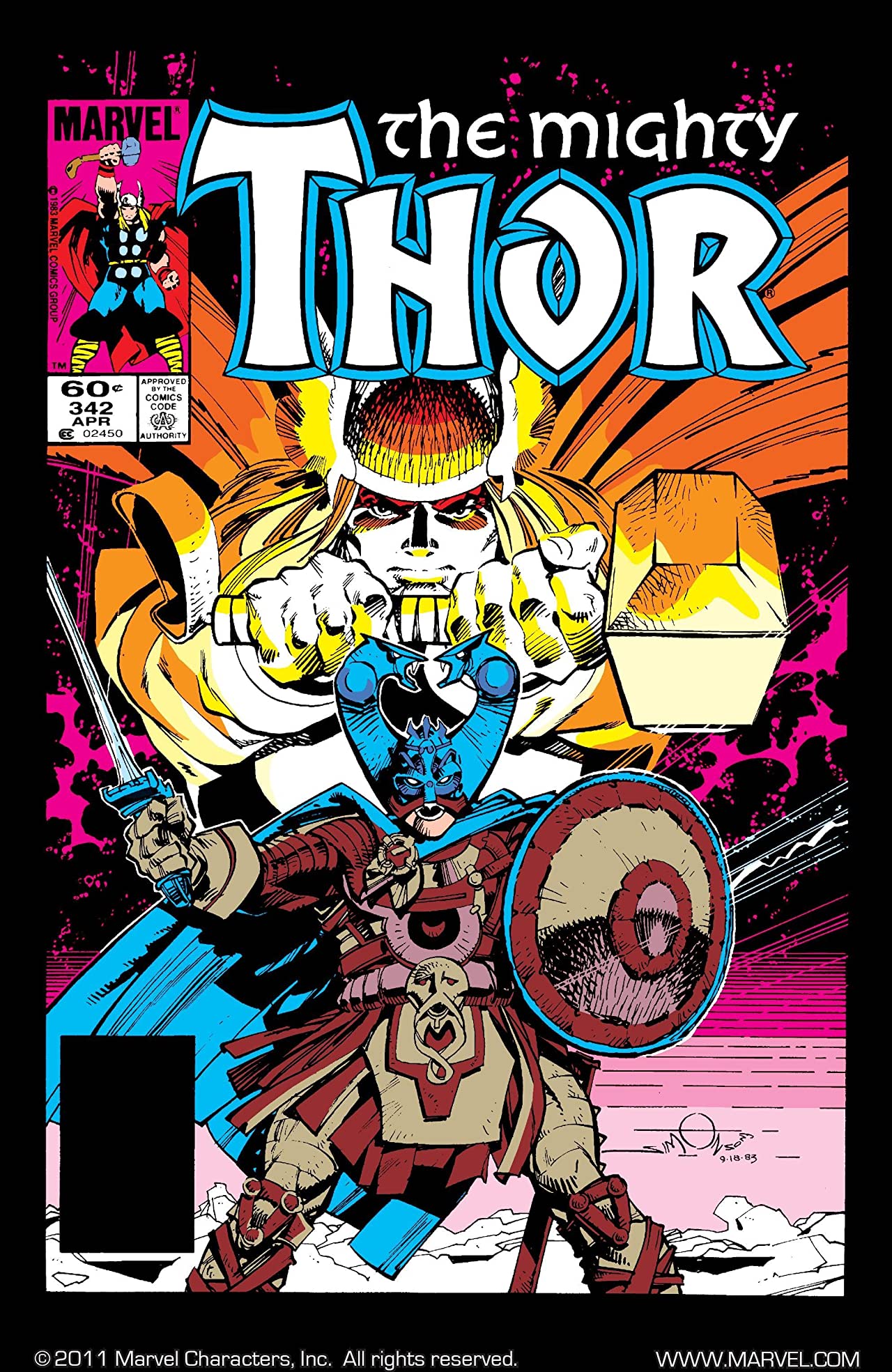 Thor #342 cover