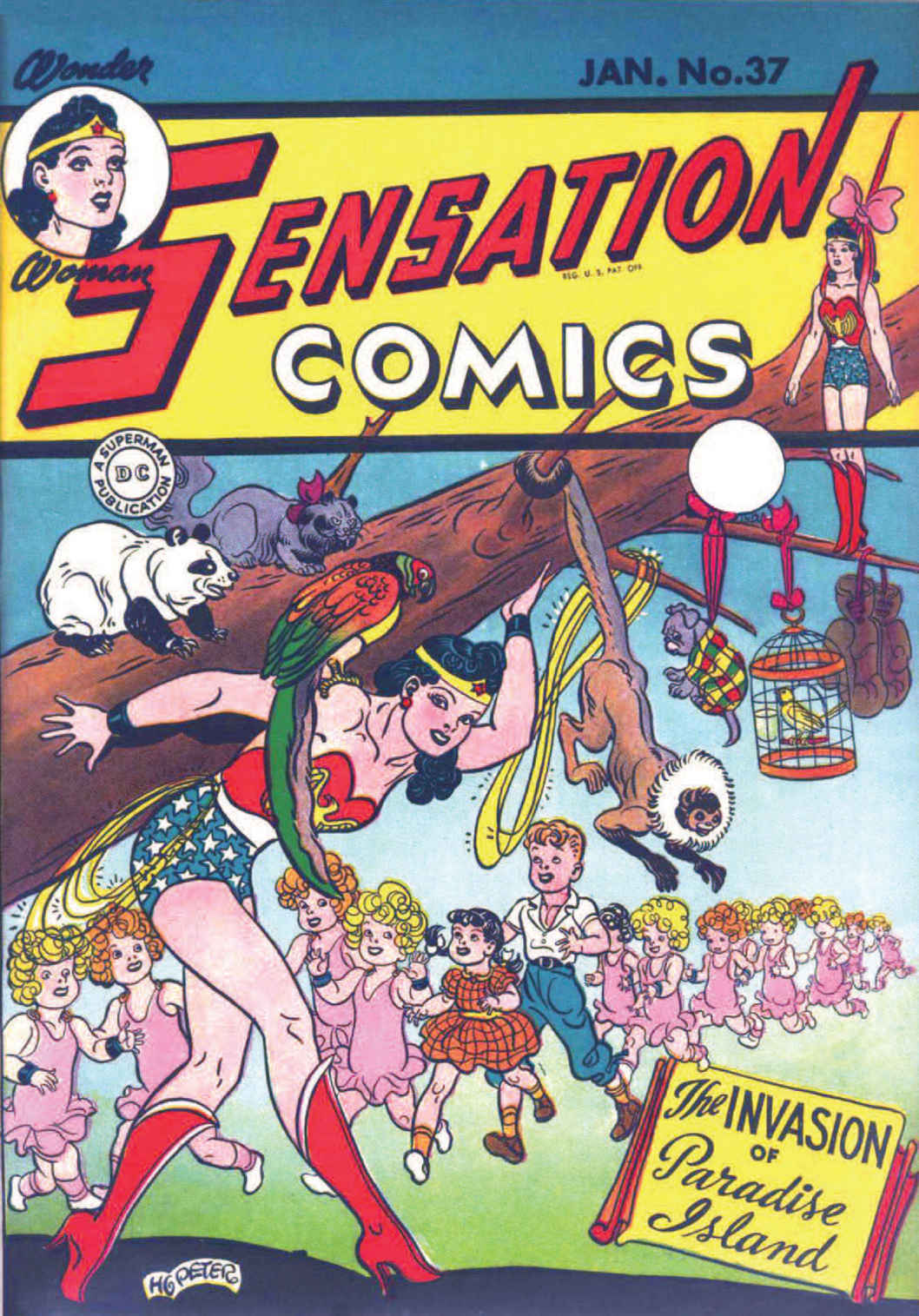 Sensation Comics #37 cover
