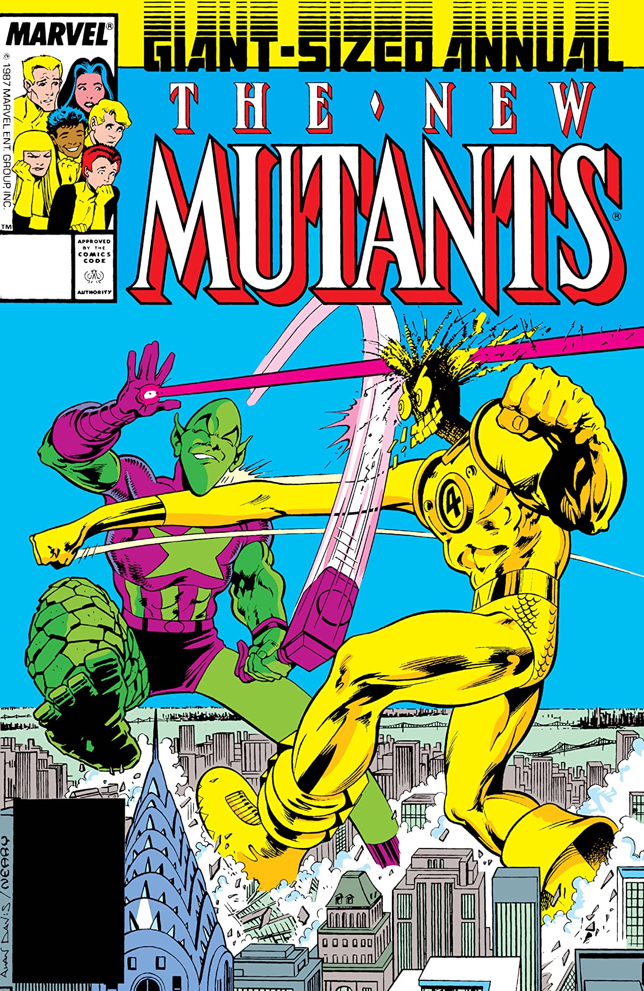 The New Mutants Annual #3 cover