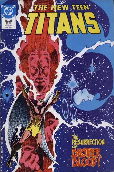 The New Teen Titans #28 cover