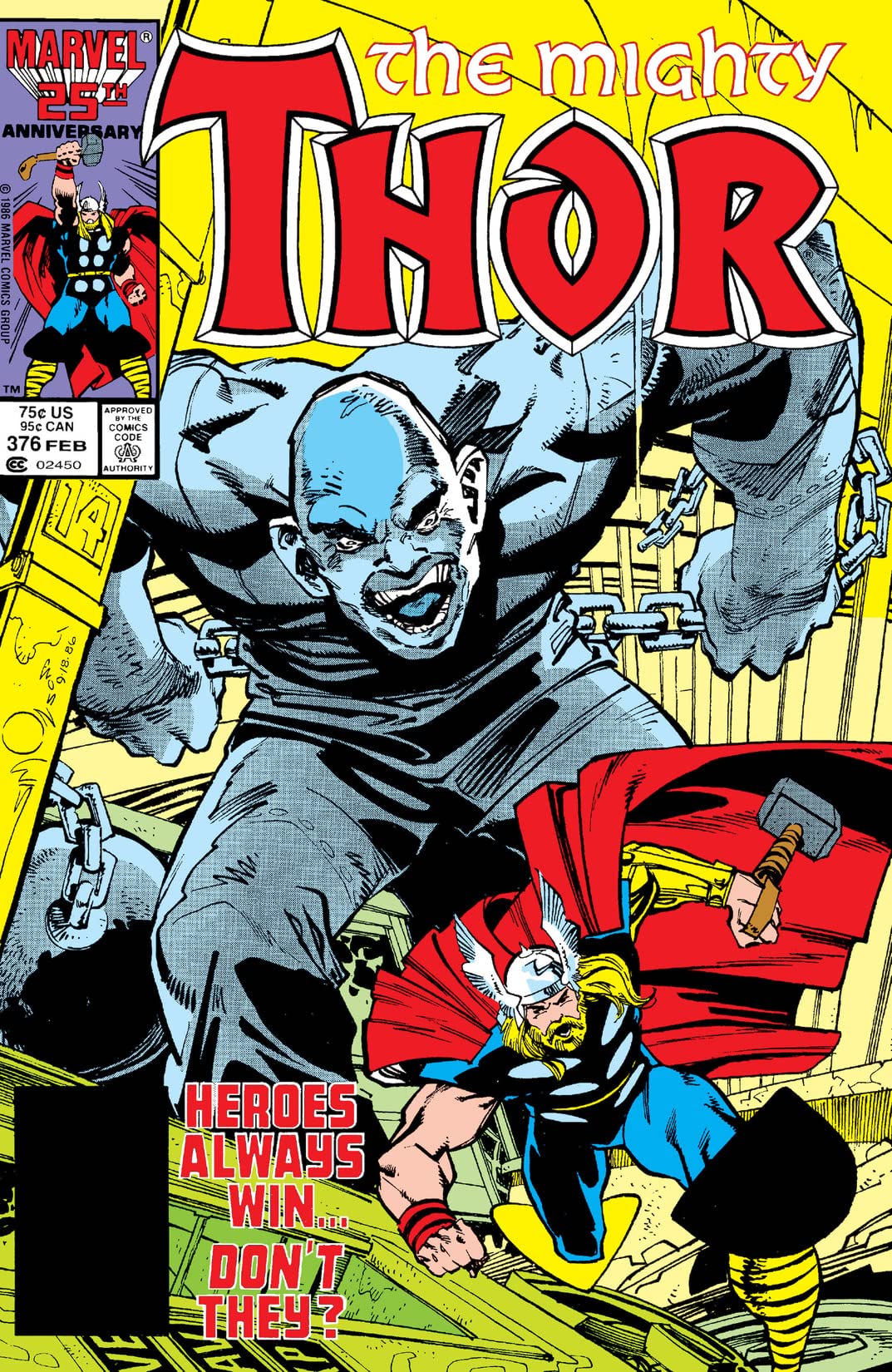 Thor #376 cover