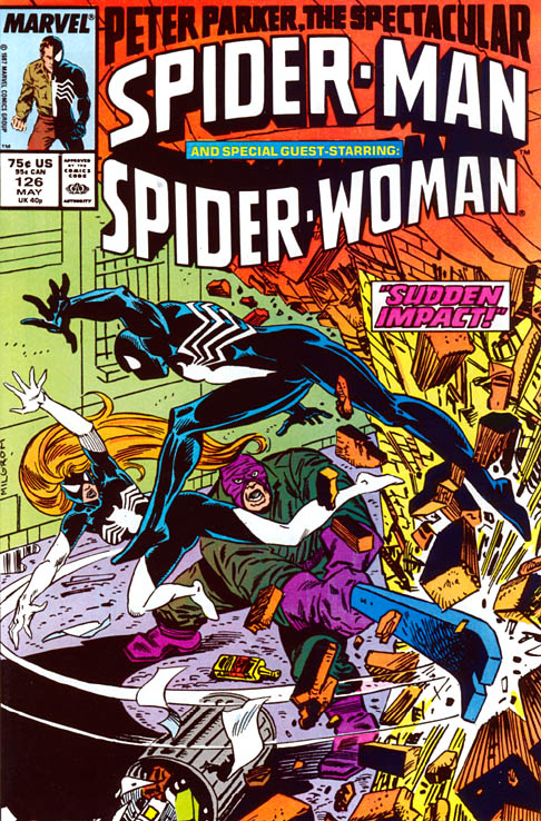 The Spectacular Spider-Man #126 cover