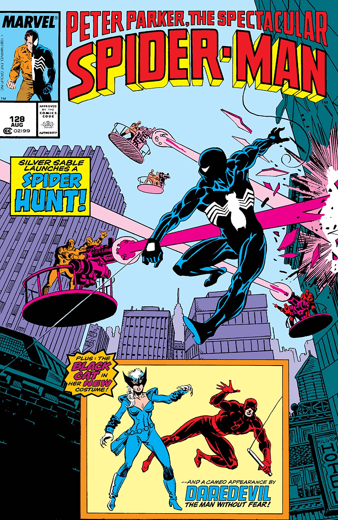 The Spectacular Spider-Man #128 cover