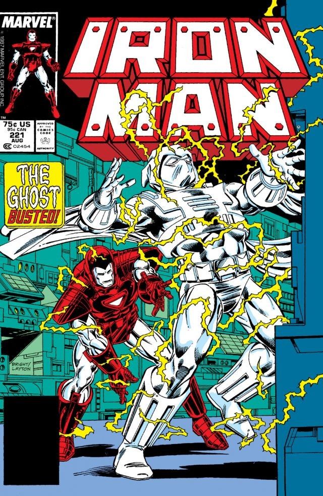 Iron Man #221 cover