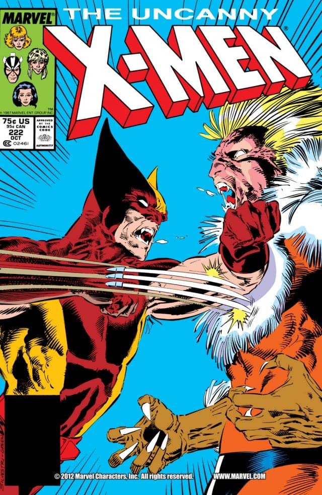 The Uncanny X-Men #222 cover