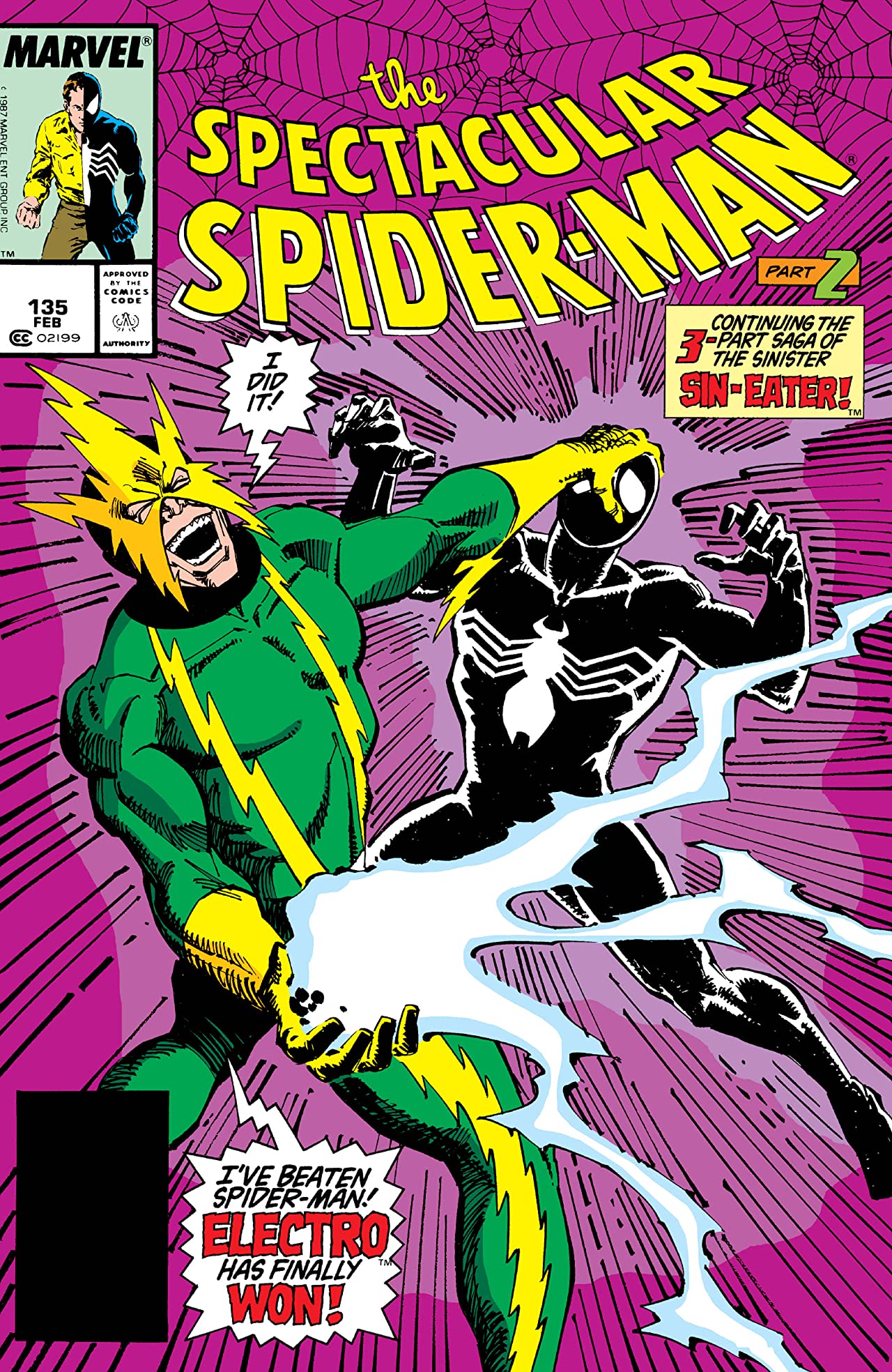 The Spectacular Spider-Man #135 cover