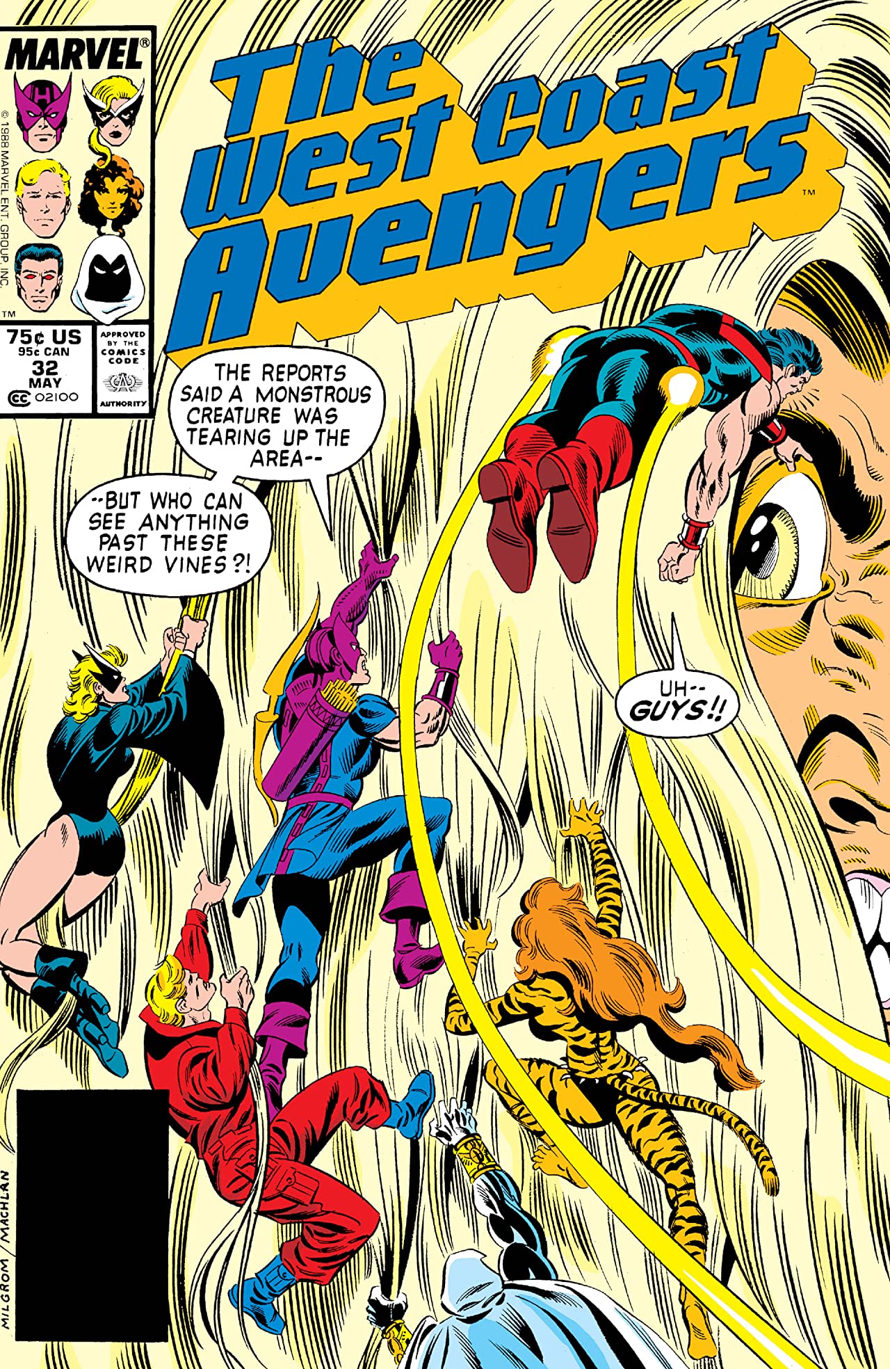 West Coast Avengers #32 cover