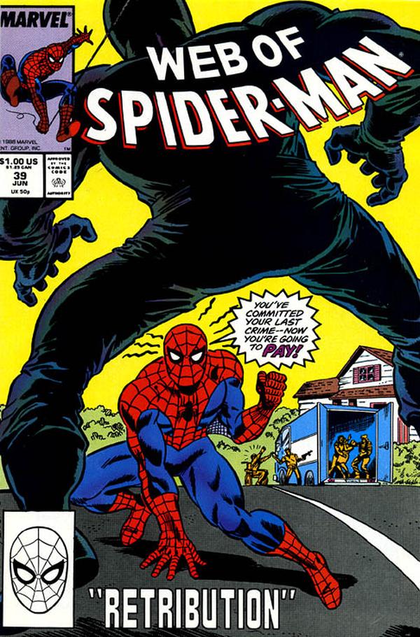 Web of Spider-Man #39 cover