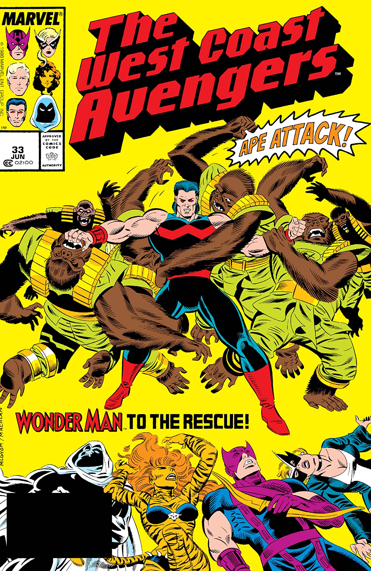 West Coast Avengers #33 cover