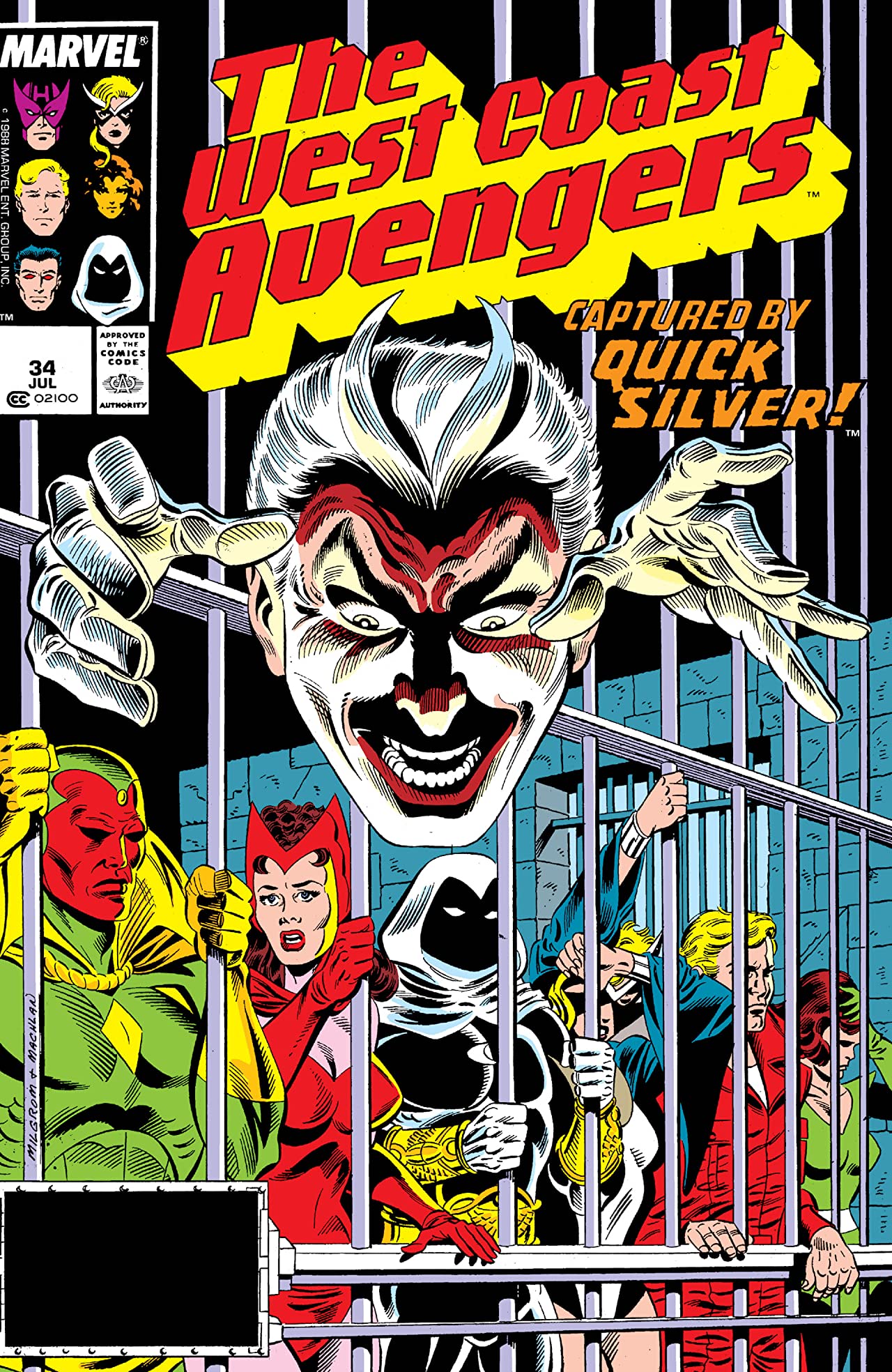 West Coast Avengers #34 cover