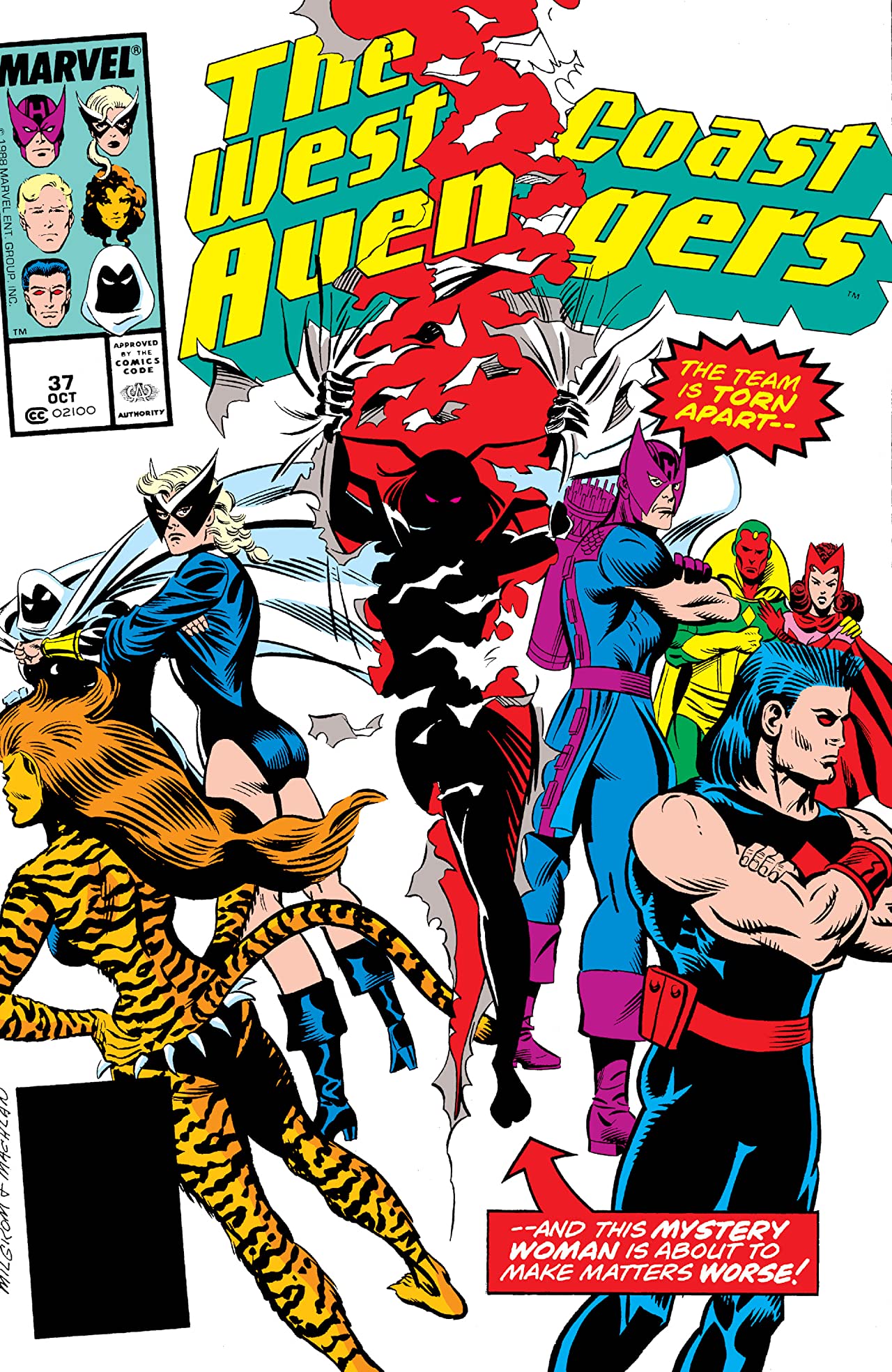 West Coast Avengers #37 cover
