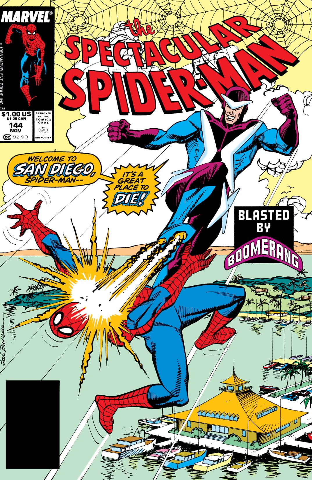 The Spectacular Spider-Man #144 cover