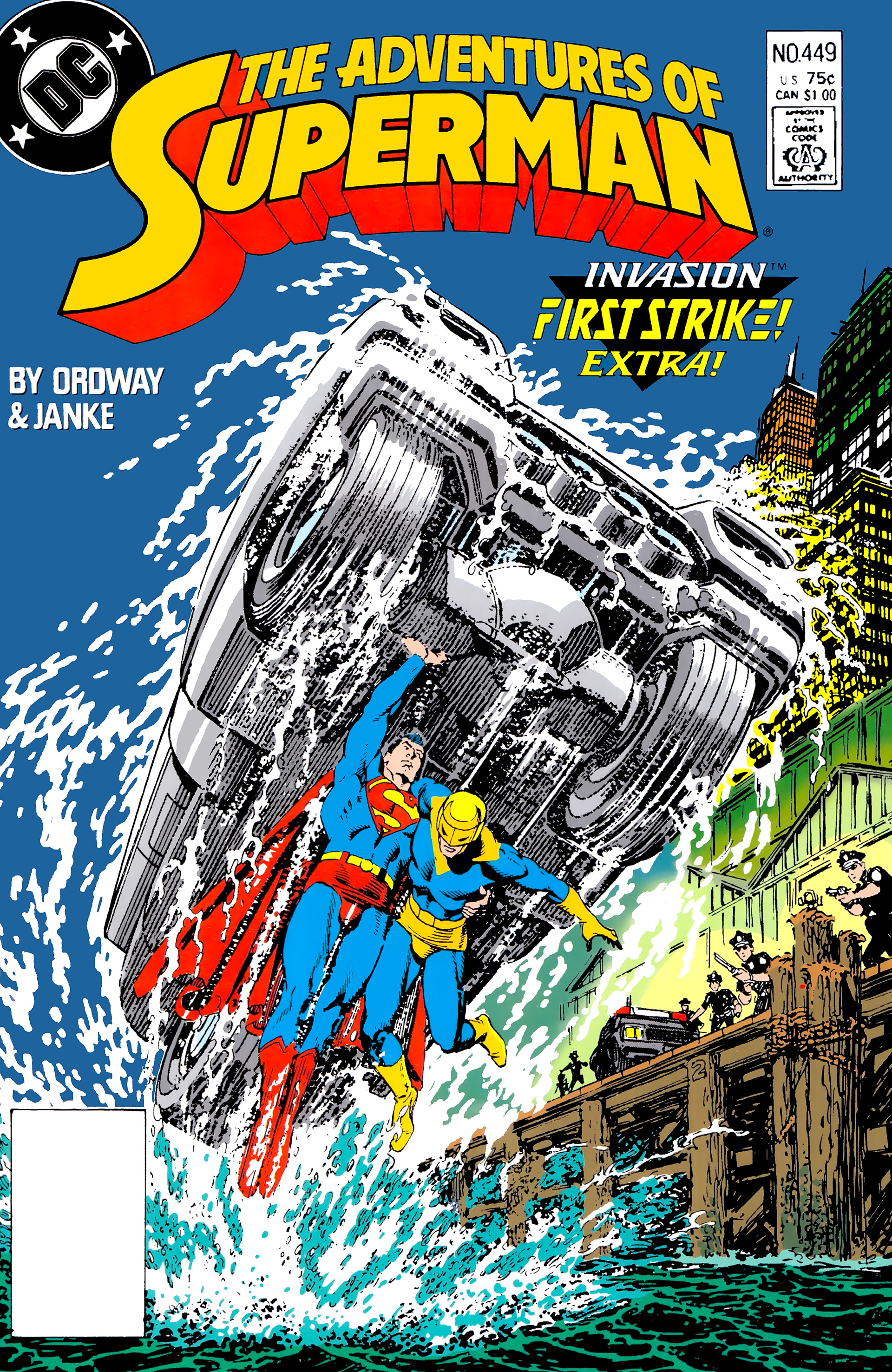 Adventures of Superman #449 cover