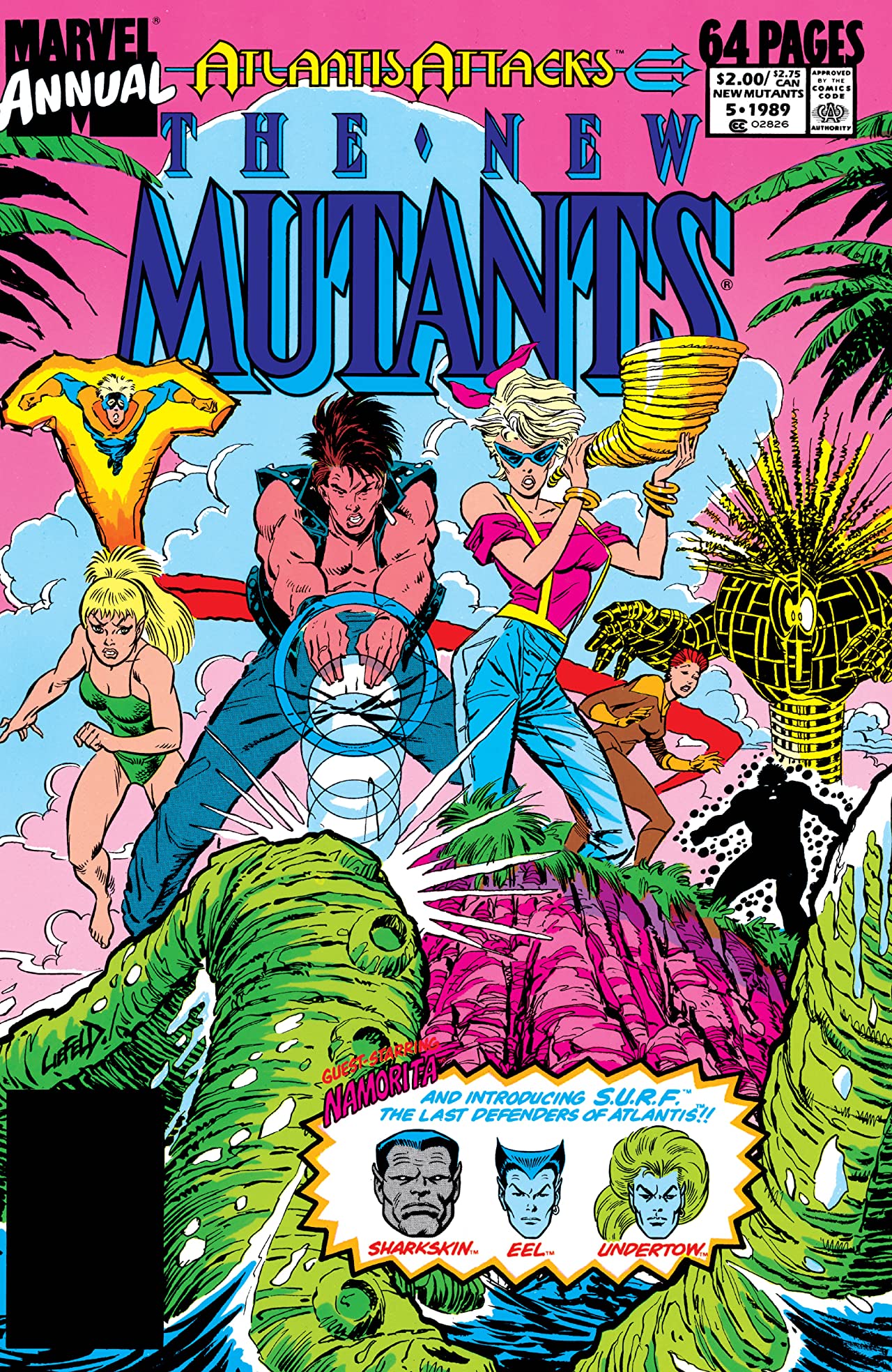 The New Mutants Annual #5 cover