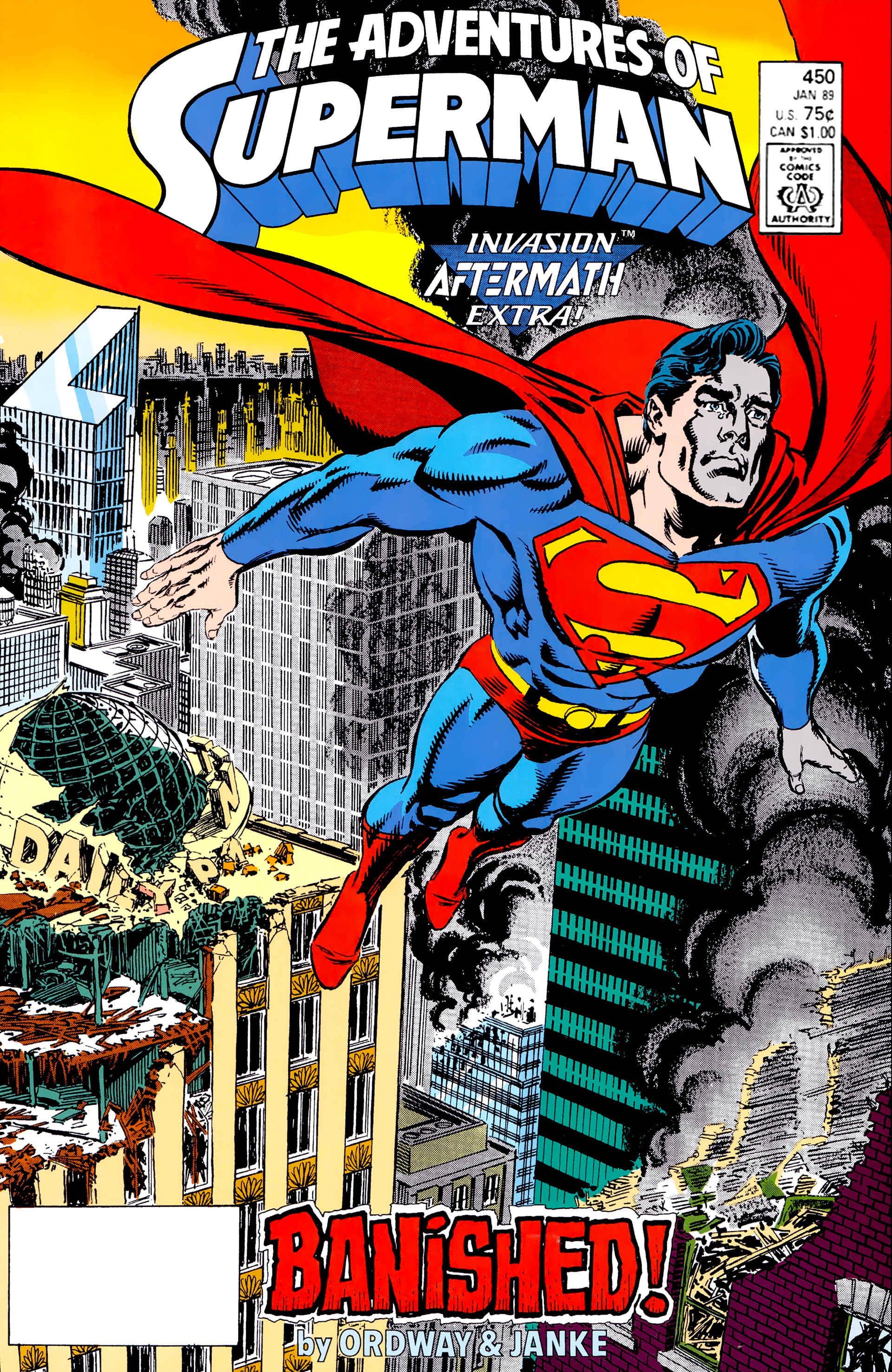 Adventures of Superman #450 cover