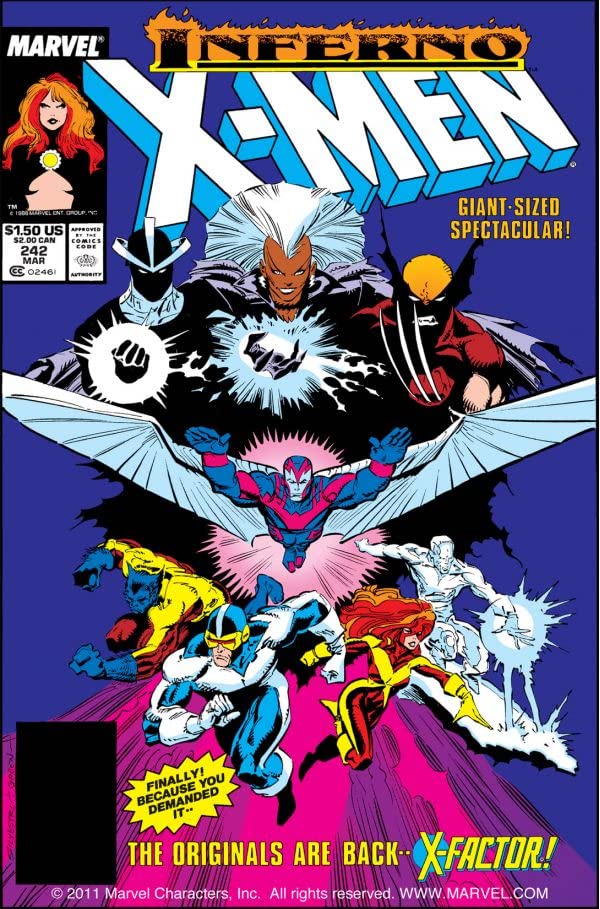 The Uncanny X-Men #242 cover