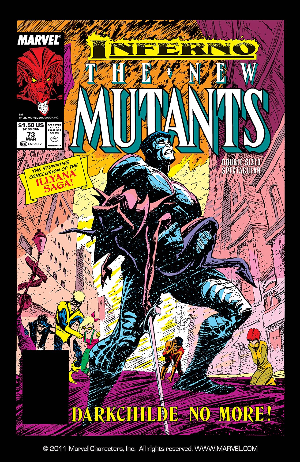 The New Mutants #73 cover