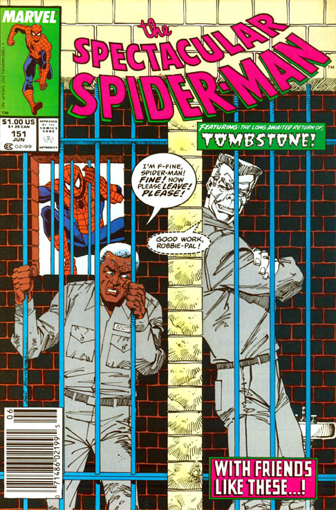 The Spectacular Spider-Man #151 cover