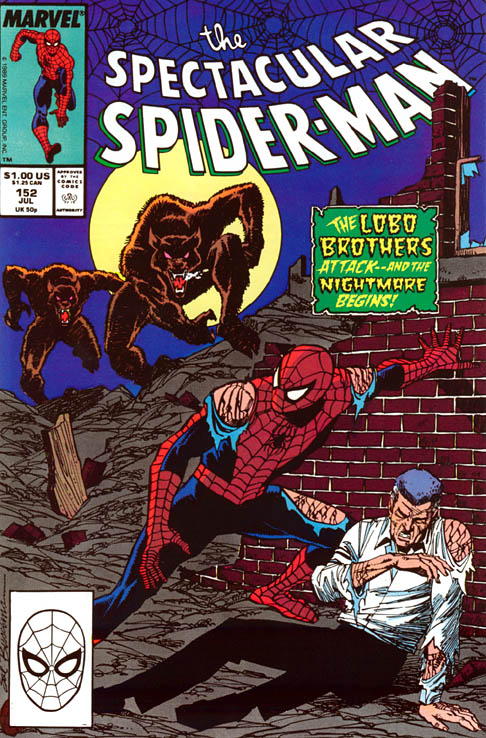 The Spectacular Spider-Man #152 cover