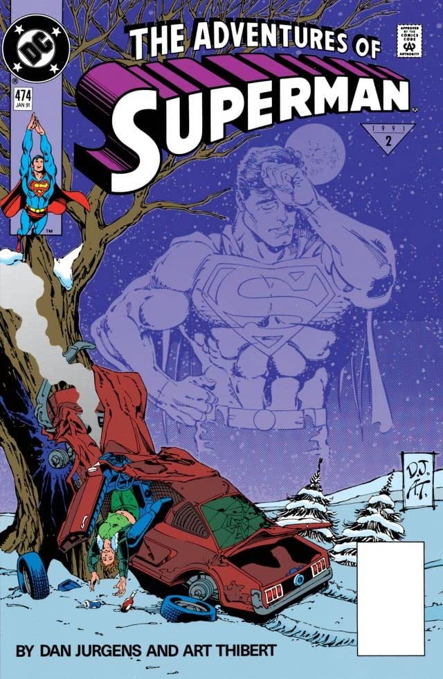 Adventures of Superman #474 cover